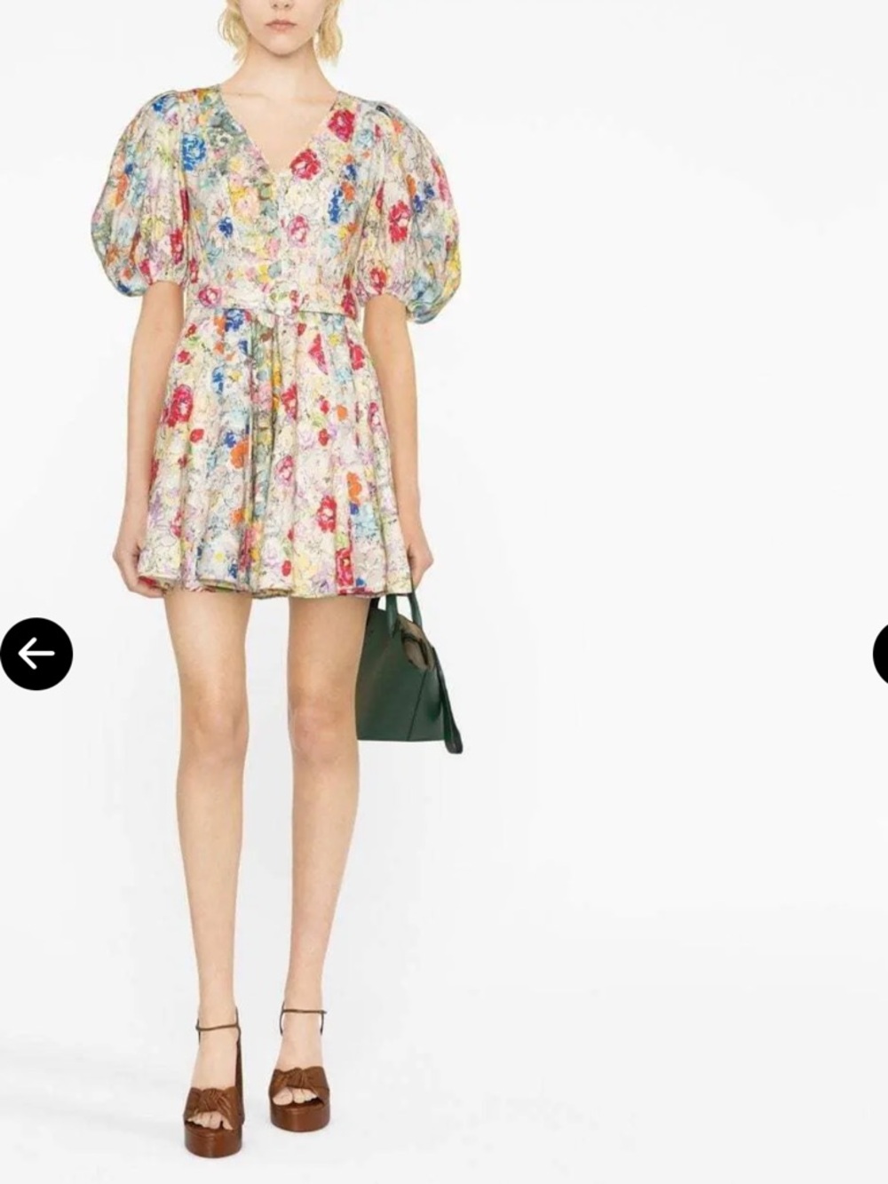 Zimmermann clover panelled mini dress New! size 4 including the belt - Picture 3 of 15
